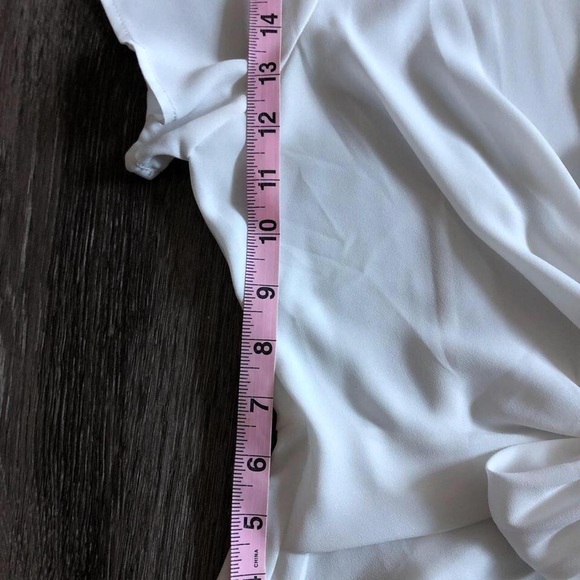 4/$25 Scrunch bow peplum blouse - Picture 2 of 4